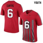 NCAA Ohio State Buckeyes Youth #6 Kory Curtis Throwback Nike Football College Jersey KDK8245GX